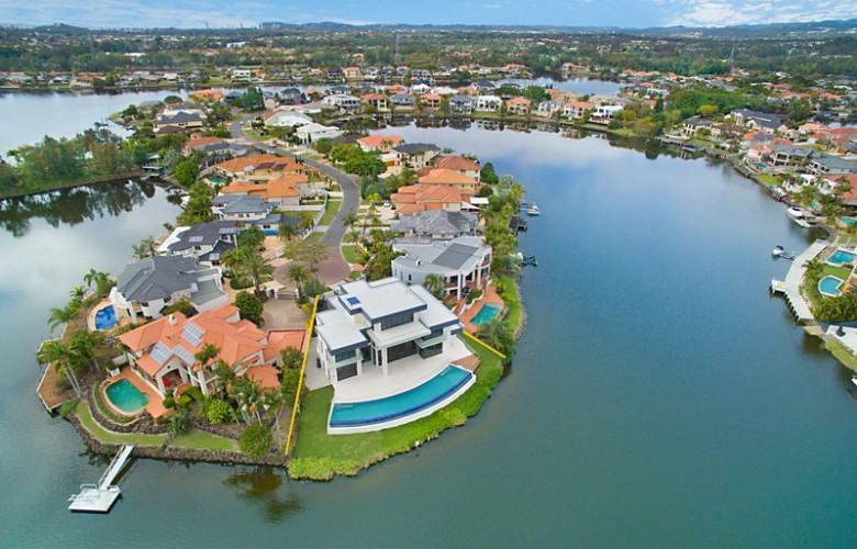 Clear Island Waters Aerial View